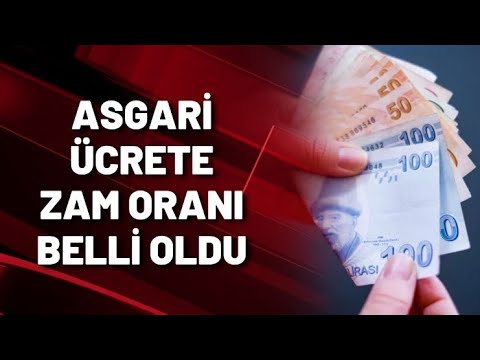 ASGARİ ÜCRETE ZAM ORANI BELLİ OLDU