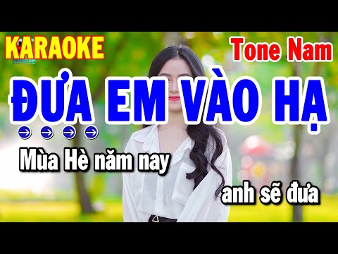 Karaoke Đưa Em Vào Hạ Tone Nam Nhạc Sống Đỉnh Cao Dễ Hát 2025 | Thanh Hải