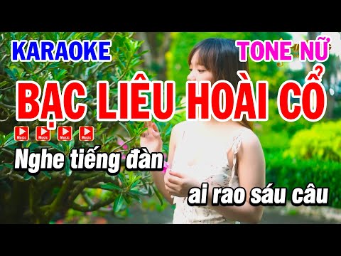 Karaoke Bạc Liêu Hoài Cô Tone Nữ ( Beat Mới ) | Karaoke Phi Long