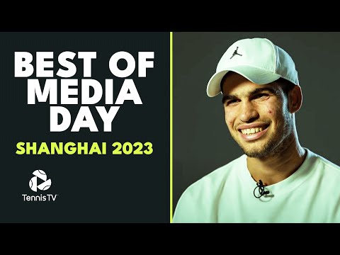 Tiafoe's Missed Flight, The Alcaraz-Sinner Rivalry & More 🤩 | Shanghai 2023 Media Day Best Bits