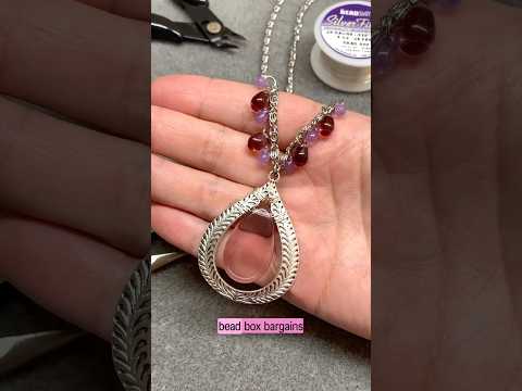 Easy Wire-Wrapped Bead Box Bargains Pendant Idea! 💡