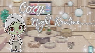 Cozy Night Routine 🤍🌛🧸 | Avatar World ✨| Pazu 