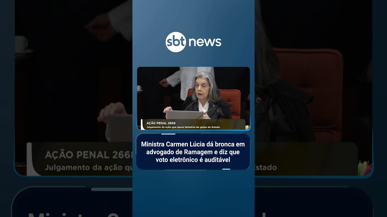 Ministra Carmen Lúcia dá bronca em advogado de Ramagem e diz que voto eletrônico é auditável