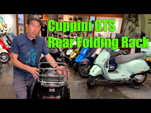 Fitting the Cuppini GTS Rear Folding Rack GTS24C