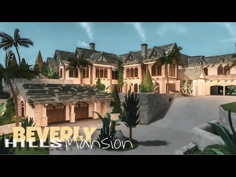 Bloxburg: Beverly Hills Mansion House | House Build | Roblox