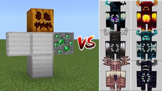 Emerald Golem  Vs Warden Plus+ Mobs