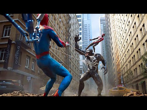 Spider-Man Vs Venom Fight Scene 4K (2023) - Spider-Man 2