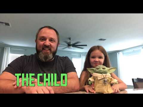 Little Sister and I just opened our new animatronic The Child (aka Baby Yoda)