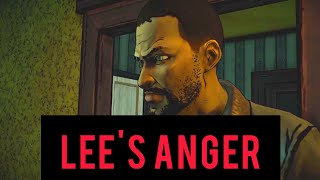 LEE GETS FURIOUS AND ALMOST EXPLODES IN THIS SCENE | The Walking Dead Game Season 1