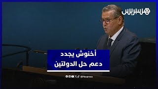‏القضية الفلسطينية.. أخنوش يجدد بنيويورك تأكيد دعم الممكلة لحل الدولتين