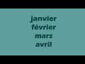 Mois de l'année