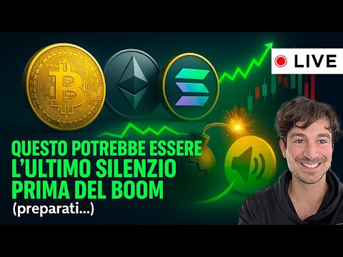 BITCOIN, CRYPTO: QUESTO POTREBBE ESSERE L’ULTIMO SILENZIO PRIMA DEL BOOM (preparati...)