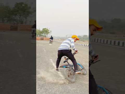 Without Break Choti Cycle Se Drift..🔥😱 Viral This Video..😍💯 #shorts #cyclestunt #drift #viral