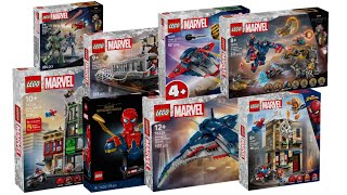 All LEGO Marvel Super Heroes sets August 2025 Compilation/Collection Speed Build