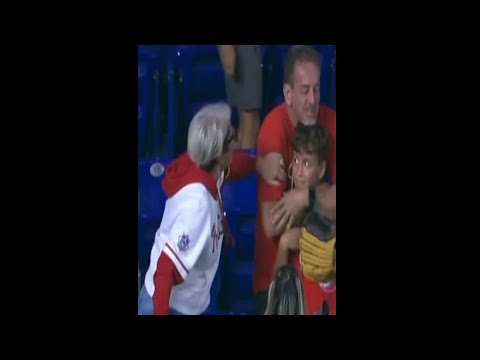 Karen Meltdown 😔 Phillies Fan Snags Home Run Ball For His Son - Angry Woman Explodes Over It!