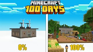 I Survive 100 Days in Minecraft's Most Relaxing Modpack