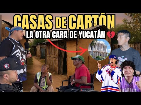 "La otra cara de Yucatán  Casas de cartón y lucha diaria 💔"