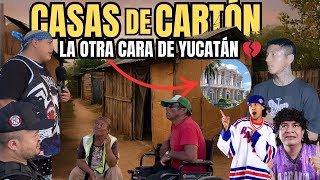 "La otra cara de Yucatán  Casas de cartón y lucha diaria 💔"