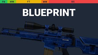 SCAR-20 Blueprint Wear Preview