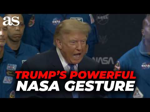 Trump's PATRIOTIC MOMENT at NASA: HIS POWERFUL GESTURE leaves a mark