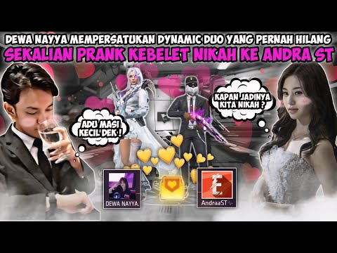 SEHARIAN PRANK ANDRA KEBELET NIKAH PAKE BAJU PENGANTIN DI FF! REAKSI ANDRA GIMANA YA?🤣