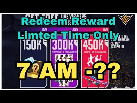 Limited Time To Collect The Reward | Free Fire Redeem Today Event