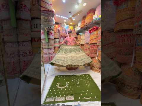 Mehandi colour leahanga @desingerlehenga #shortvideo #youtubeshorts #trending #shortsviral