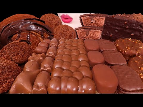 ASMR MUKBANG｜CHOCOLATE PARTY *ICE CREAM, MOCHI, MALTESERS, TICO, CAKE 초콜릿 파티 EATING SOUNDS 디저트 먹방