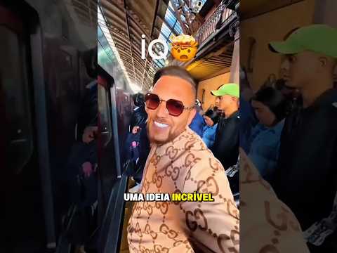 O truque pra conseguir  sentar em um banco do  trem (@vaigrigri) #shorts #curiosidades #tree