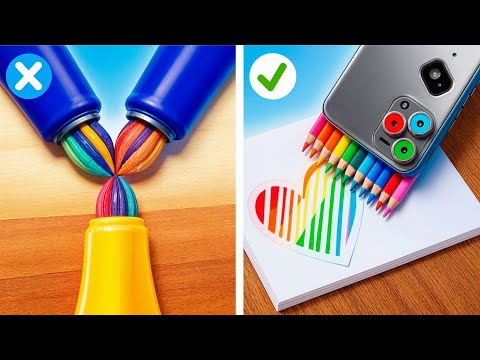 ARTE CREATIVA: Nuova Sfida Arcobaleno | Incredibili Creazioni Fai-da-Te Su 123 GO Like!