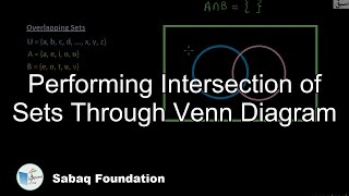 Performing Intersection of Sets Through Venn Diagram