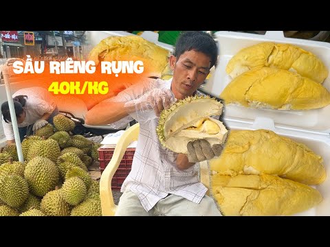 Sầu riêng giá rẻ bất ngờ chỉ từ 40k/kg, bao ăn từng múi  - Vi Na TV