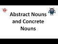 Distinguishing Abstract and Concrete Nouns