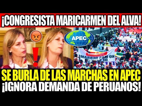 ¡MARICARMEN DEL ALVA SE BURLA Y MIENTE A LOS PERUANOS! IGNORA MARCHAS Y DEMANDA DE PERUANOS