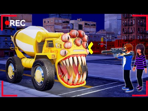 There's Horror Secret Place Anomali Monster Mixer Truck Haunted Yuta Mio 😱 SAKURA SCHOOL SIMULATOR