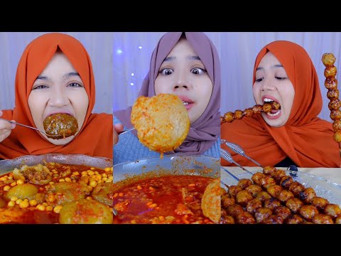 Zahrah Ateerah Mukbang Bakso Baso Aci Bakso Beranak | Kompilasi Mukbang Asmr Kulineran