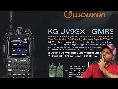 BetterSafeRadio REVEALS the Wouxun KG-UV9GX - New GMRS Handheld, FIRST LOOK!