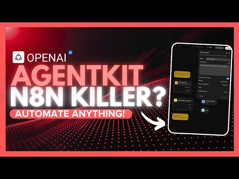 OpenAI NEW Agent Builder: Easily Create AI Agents That Can Automate Anything! n8n Killer? (Agentkit)