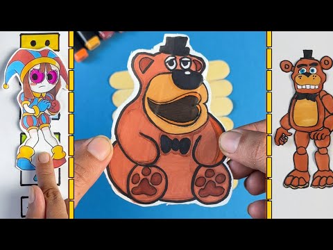 Freddy fazbear is and the amazing digital circus paper games for kids