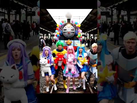 Tàu tấn công đoàn người#funny #cute #love