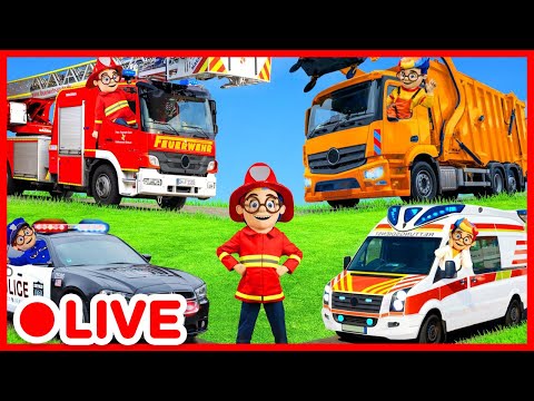 Kids Firefighters Play with Fire Truck 🚒 Rescue Mission | Educational Video for Toddlers | Kidibli