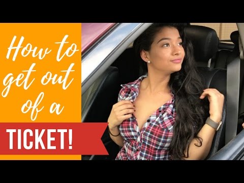 What will a sexy girls do to get out of a ticket