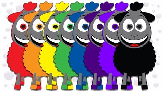 Animal Sounds and Rainbow Colours! | Educational Songs | Funny Dance Songs For Kids