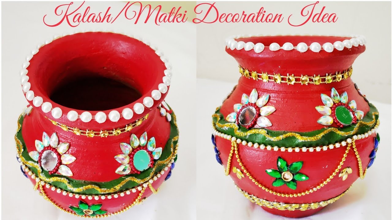 Download Thumbnail For How To Decorate Pot Athome Matki