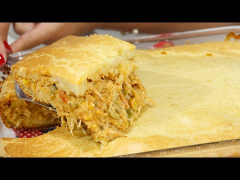 QUANDO EU FAÇO ESSA TORTA DE FRANGO ACABA NA MESMA HORA! FEITA NO LIQUIDIFICADOR - DESMANCHA NA BOCA