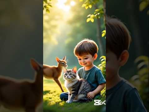 jungle adventure #ai #cutecat #baby #shots #viral #youtubeshorts #funny