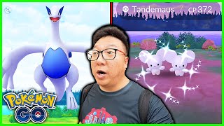 Lugia Raid Hour With Shiny Tandemaus Encounters in Pokemon GO