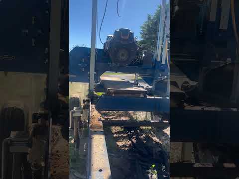 Range Road sawmill on black walnut #sawmill #farmlife