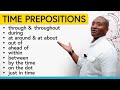Understanding Time Prepositions