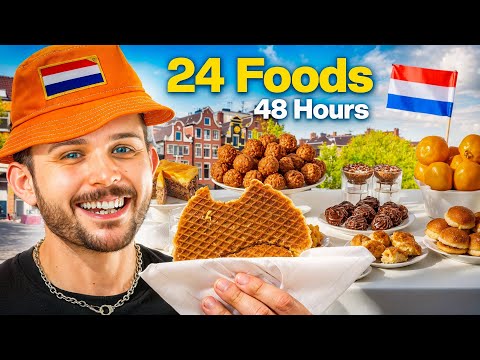 I ate 24 FOODS in 48 HOURS in Amsterdam